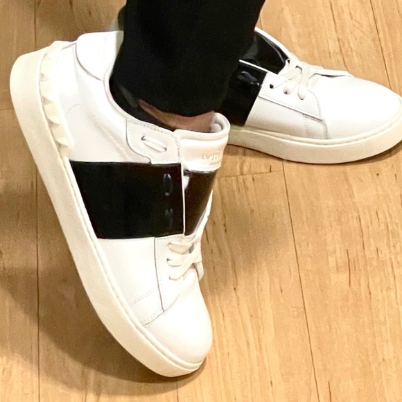 calfskin open sneaker